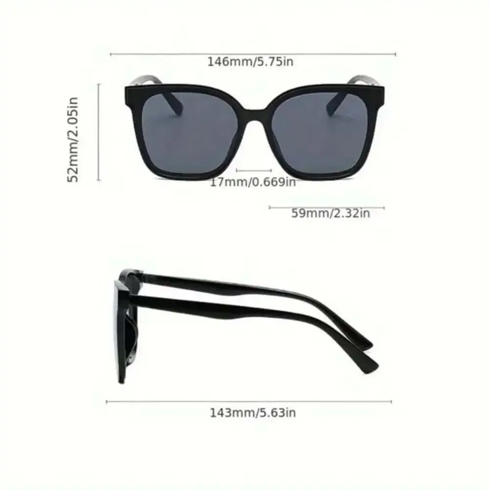 Classic Black Cat Eye Sunglasses Womens Elegant Retro Look